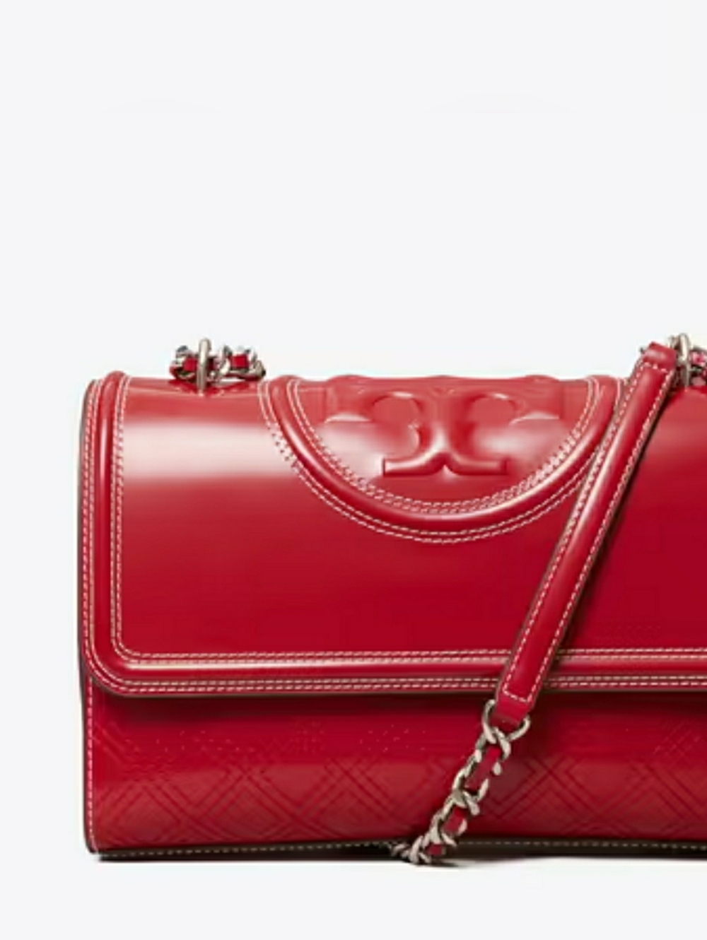 Tory Burch Fleming Spazzolato Convertible Shoulder Bag